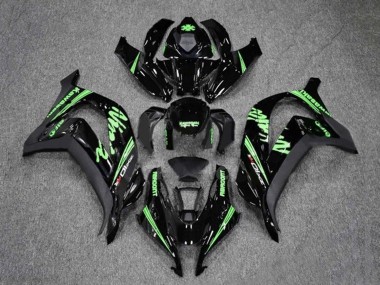 Buy 2016-2020 Kawasaki ZX10R Motorcycle Fairings - Glossy Black Green UK