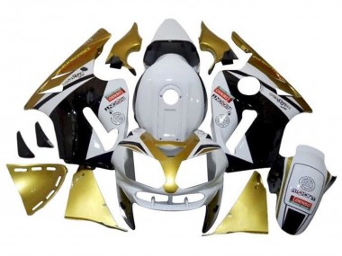 Buy 2000-2001 Kawasaki ZX12R Motorcycle Fairings - White Gold Black UK