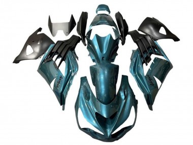 Buy 2012-2024 Kawasaki ZX14R ZZR1400 Motorcycle Fairings - Metallic Teal Blue UK
