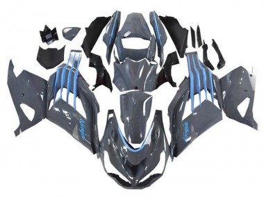 Buy 2012-2024 Kawasaki ZX14R ZZR1400 Motorcycle Fairings - Nardo Grey Blue UK