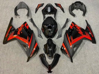 Buy 2013-2017 Kawasaki EX300 Motorcycle Fairings - Glossy Black Matte Black Red UK