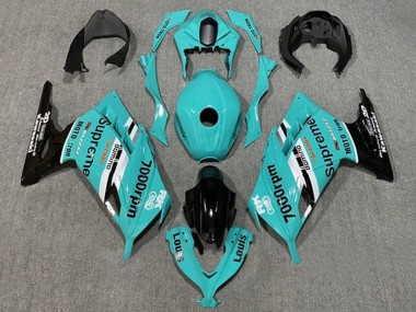 Buy 2013-2017 Kawasaki EX300 Motorcycle Fairings - Blue White Black Supreme UK