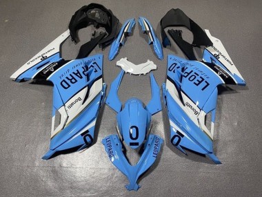 Buy 2013-2017 Kawasaki EX300 Motorcycle Fairings - White Blue Black Leopard UK