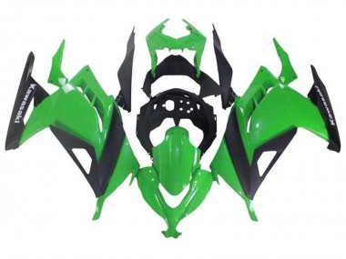 Buy 2013-2017 Kawasaki EX300 Motorcycle Fairings - Green Black UK