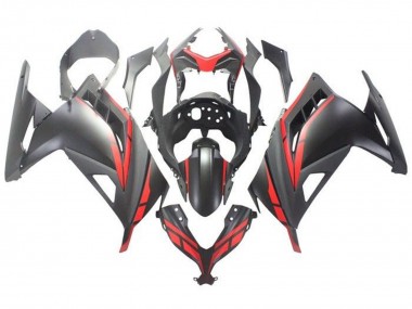 Buy 2013-2017 Kawasaki EX300 Motorcycle Fairing - Matte Black Red UK