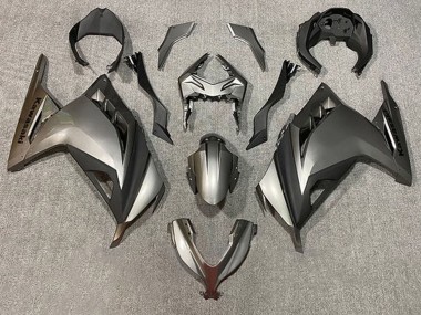 Buy 2013-2017 Kawasaki EX300 Motorcycle Fairings - Silver Matte Black UK