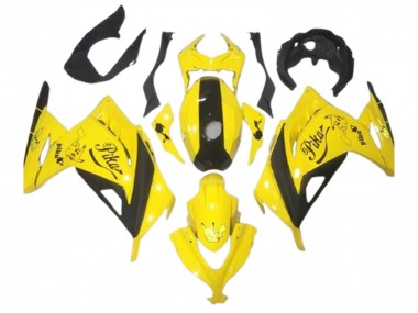 Buy 2013-2017 Kawasaki EX300 Motorcycle Fairings - Yellow Black Pikachu UK