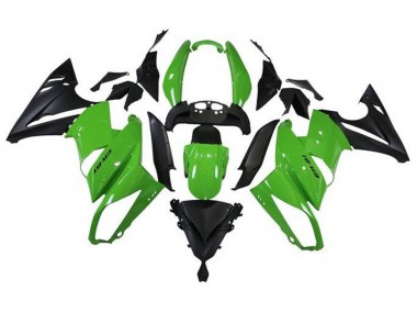 Buy 2009-2011 Kawasaki Ninja 650 EX650 Motorcycle Fairings - Green Matte Black UK
