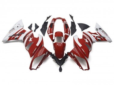 Buy 2009-2011 Kawasaki Ninja 650 EX650 Motorcycle Fairings - Red White Star Acer UK