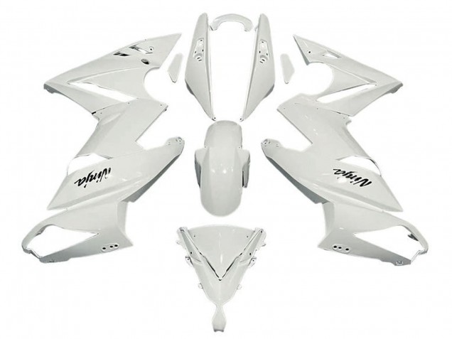2009-2011 Kawasaki Ninja 650 EX650 Motorcycle Fairings - White UK