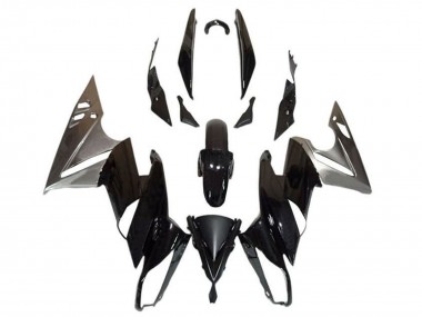 Buy 2009-2011 Kawasaki Ninja 650 EX650 Motorcycle Fairings - Glossy Black Silver UK