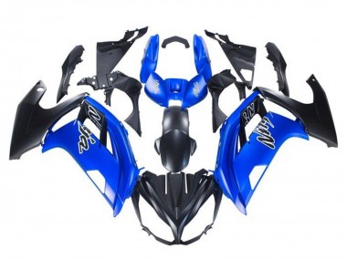 Buy 2012-2016 Kawasaki Ninja 650 EX650 Motorcycle Fairings - Blue Matte Black UK