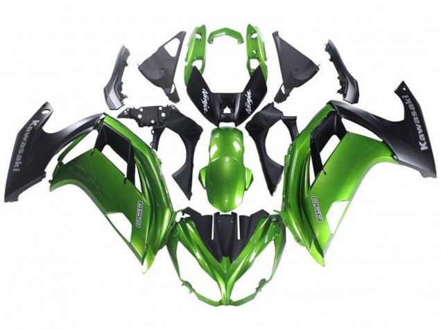 2012-2016 Kawasaki Ninja 650 EX650 Motorcycle Fairing - Green Matte Black UK