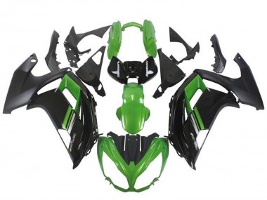 Buy 2012-2014 Kawasaki Ninja ER6F Motorcycle Fairings - Green Black UK