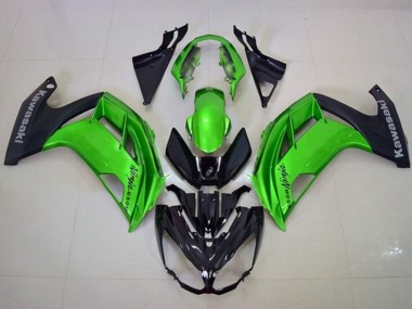 Buy 2012-2016 Kawasaki Ninja 650 EX650 Motorcycle Fairings - Green Matte Black UK