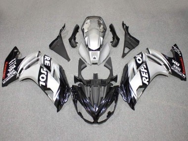 Buy 2012-2016 Kawasaki Ninja 650 EX650 Motorcycle Fairings - Silver Black Repsol UK