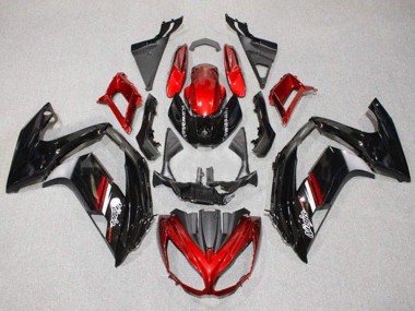 Buy 2012-2016 Kawasaki Ninja 650 EX650 Motorcycle Fairings - Red Glossy Black UK