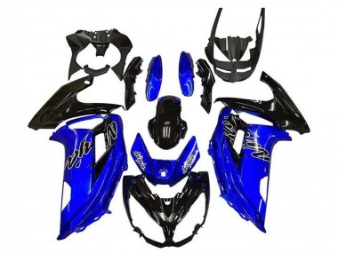 Buy 2012-2016 Kawasaki Ninja 650 EX650 Motorcycle Fairings - Blue Glossy Black UK