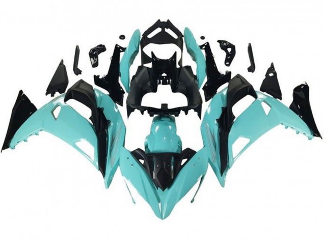 2017-2019 Kawasaki Ninja 650 EX650 Motorcycle Fairings - Light Blue Black UK