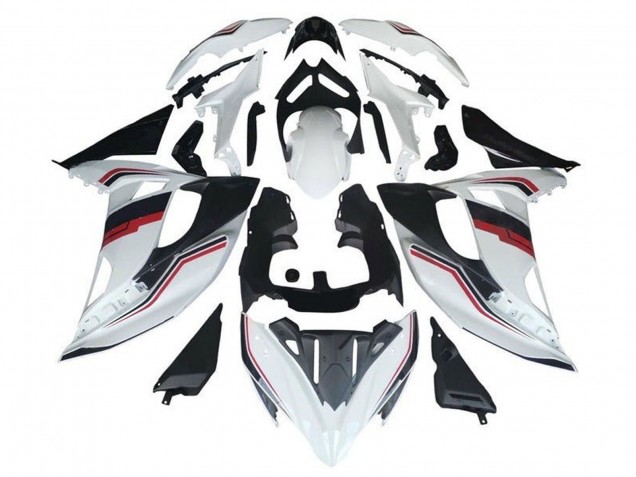 2017-2019 Kawasaki Ninja 650 EX650 Motorcycle Fairings - White Red Black Stripe UK