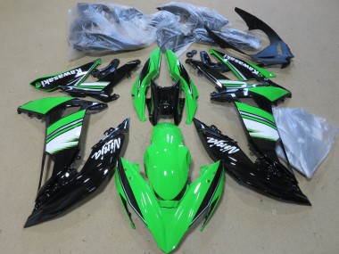 Buy 2017-2019 Kawasaki Ninja 650 EX650 Motorcycle Fairings - Green White Glossy Black UK