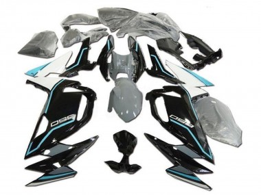 Buy 2020-2025 Kawasaki Ninja 650 EX650 Motorcycle Fairings - White Blue Glossy Black UK
