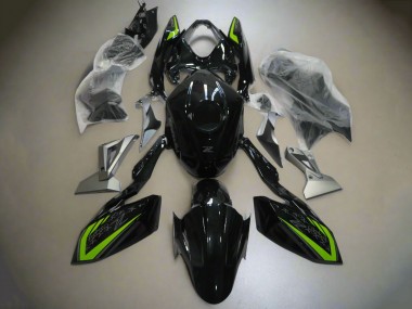 Buy 2018-2024 Kawasaki Z400 Motorcycle Fairings - Glossy Black Green Silver UK