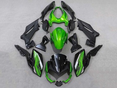 Buy 2018-2024 Kawasaki Z400 Motorcycle Fairings - Green White Black UK