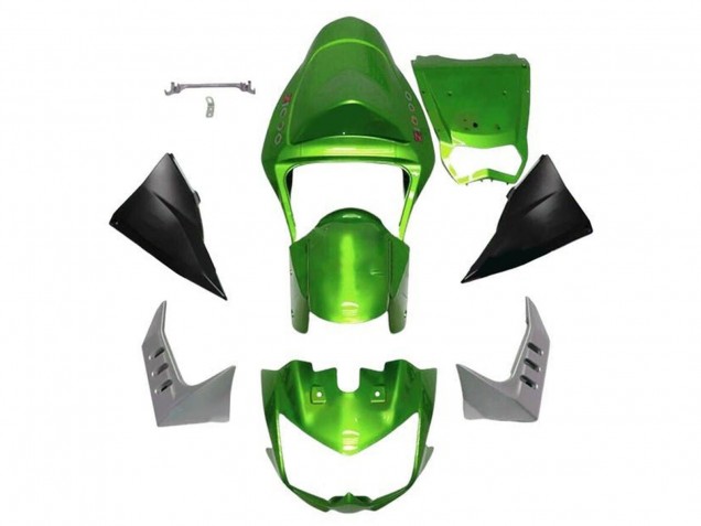 2003-2006 Kawasaki Z1000 Motorcycle Fairings - Green Matte Black UK