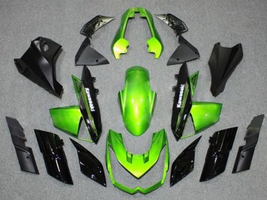 Buy 2010-2013 Kawasaki Z1000 Motorcycle Fairings - Green Black UK