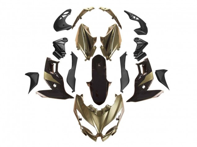 2015-2021 Kawasaki Versys 650 Motorcycle Fairings - Gold Black UK