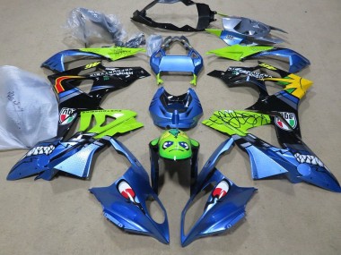 Buy 2009-2014 BMW S1000RR Motorcycle Fairings - Blue Green Black Shark UK