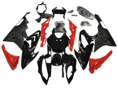 Buy 2015-2016 BMW S1000RR Motorcycle Fairings - Glossy Black Matte Black Red UK