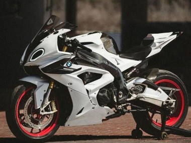 Buy 2017-2018 BMW S1000RR Motorcycle Fairings - White Faux Carbon Fiber UK