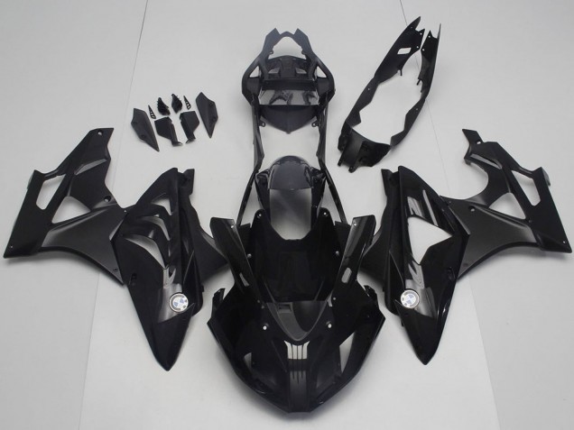 2017-2018 BMW S1000RR Motorcycle Fairings - Glossy Black Matte Black UK