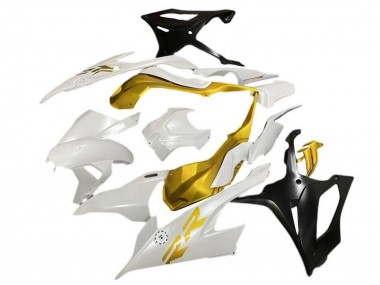 Buy 2019-2022 BMW S1000RR Motorcycle Fairings - White Gold Matte Black UK