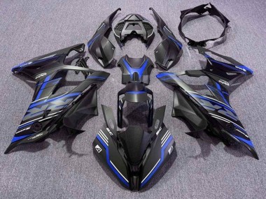 Buy 2019-2022 BMW S1000RR Motorcycle Fairings - Matte Black Blue White Stripe UK