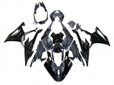 Buy 2019-2022 BMW S1000RR Motorcycle Fairings - Glossy Black Matte Black UK