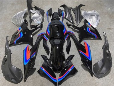 Buy 2019-2022 BMW S1000RR Motorcycle Fairings - Black Double Blue Red UK