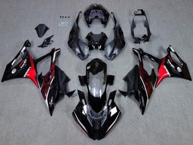 Buy 2019-2022 BMW S1000RR Motorcycle Fairings - Black Dark Red Red UK