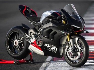 Buy 2022-2024 Ducati Panigale V4 V4S Motorcycle Fairings - Matte Black Silver Red UK