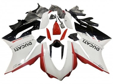 Buy 2015-2020 Ducati 959 Motorcycle Fairings - White Red Glossy Black UK