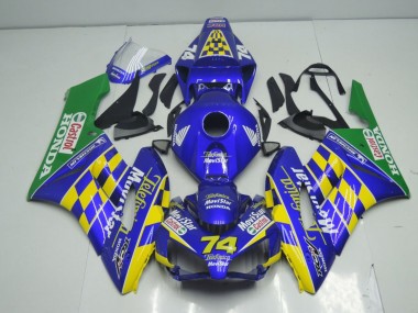 Buy 2004-2005 Honda CBR1000RR Motorcycle Fairings - Blue Yellow Green MoviStar UK