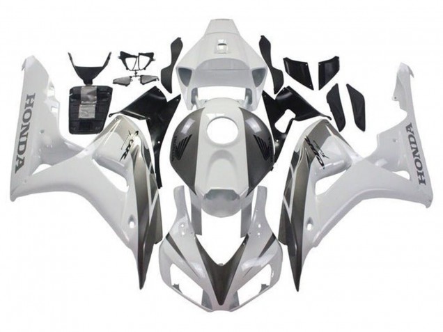 2006-2007 Honda CBR1000RR Motorcycle Fairings - White Grey UK