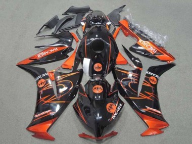 Buy 2012-2016 Honda CBR1000RR Motorcycle Fairings - Orange Glossy Black BACARDI UK