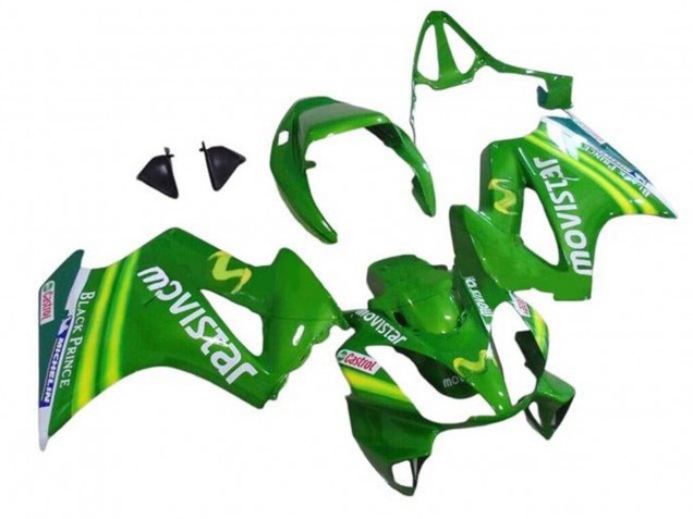 2002-2013 Honda VFR 800 Motorcycle Fairings - Green MoviStar Castrol UK