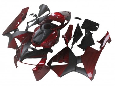 Buy 2005-2006 Honda CBR600RR Motorcycle Fairings - Maroon Red Matte Black UK