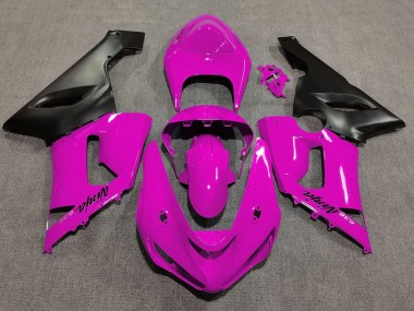 Buy 2005-2006 Kawasaki ZX6R Motorcycle Fairings - Pink Matte Black UK
