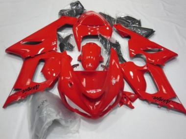 Buy 2005-2006 Kawasaki ZX6R Motorcycle Fairings - Red UK