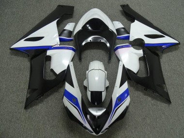 Buy 2005-2006 Kawasaki ZX6R Motorcycle Fairings - White Black Blue UK